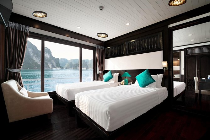 Overnight Luxury 5 Star Alisa Cruise with Meals, Kayak or Bamboo Boat - Sunset drinks, cooking, and dinner aboard Alisa