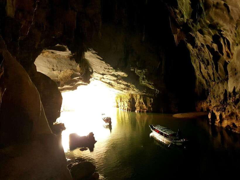 Phong Nha: Cave Exploration and Zipline Dark Cave Tour - Kayaking and the water-play finish