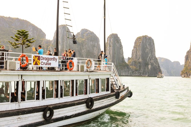 Private Halong Day Trip (From Halong or Hanoi) - Boarding the wooden junk at Ha Long Wharf