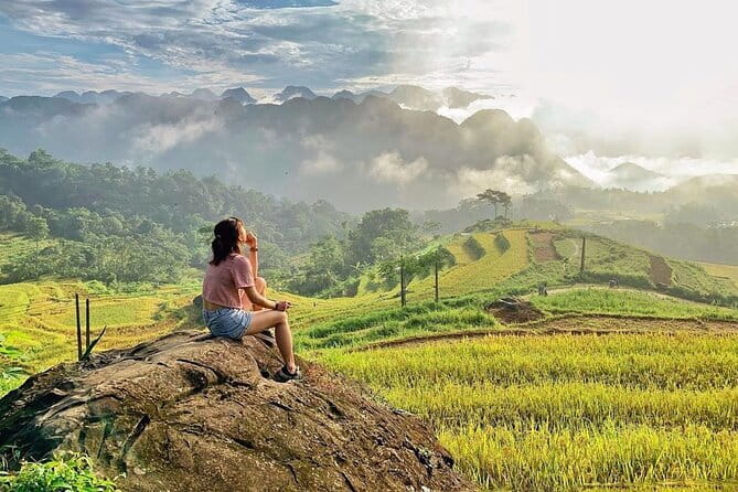 Pu Luong 2 Days Trekking & Village Experience with local Family - Day one: rice terraces, homes, and a local welcome