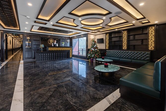 RITA CRUISE - LUXURY 5 STAR CRUISE in HALONG BAY from HANOI - Boarding Rita Cruise and settling into your cabin