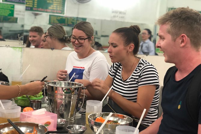 Saigon Evening Food Tour by Scooter - Bun thit nuong starts the food trail