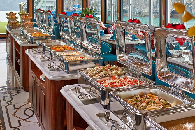 Sea Lion Luxury 5-Star Halong Day Cruise,Buffet Lunch,Shuttle Bus - Titop Island, beach time, and the climb