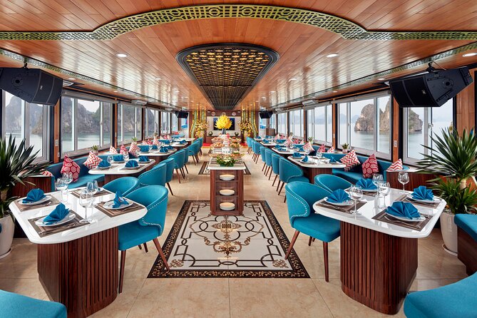 Sea Lion Luxury 5-Star Halong Day Cruise,Buffet Lunch,Shuttle Bus - Kayaking or a bamboo boat at Hang Luon