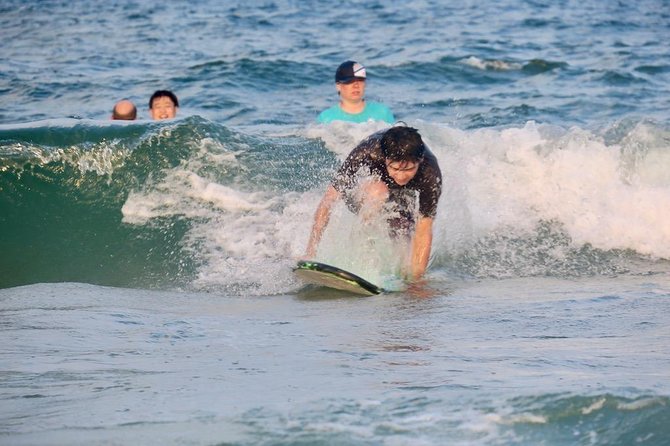 Surf Lessons - Into the water at My Khe
