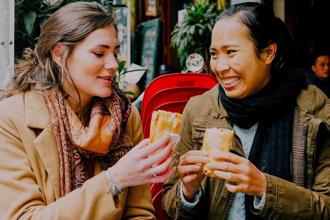 The 10 Tastings of Hanoi With Locals: Private Street Food Tour - Pho rolls and shrimp pastry on Phố Lý Quốc Sư