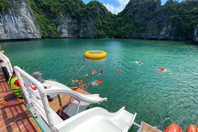 The Halong Catamaran Premium Day Cruise From Ha Long Bay - Lan Ha Bay swimming and the Frog Pond stop