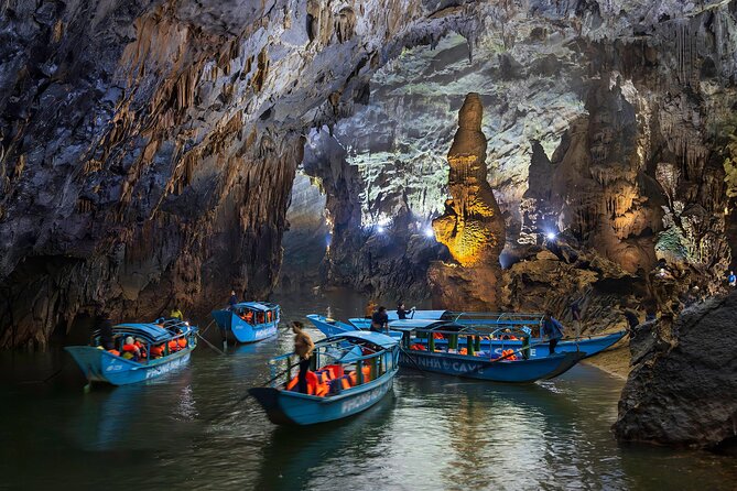 Tour Phong Nha Cave Dragon Boat Half Day - Inside Phong Nha Cave: a short walk with big formations