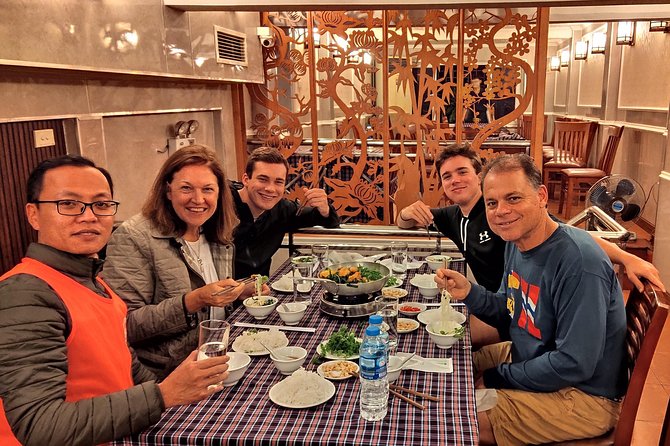 Vespa Food Tour Hanoi After Dark 3.5 hrs_TOP SERVICE, MAX VALUE - Riding Around West Lake and Thanh Niên Street