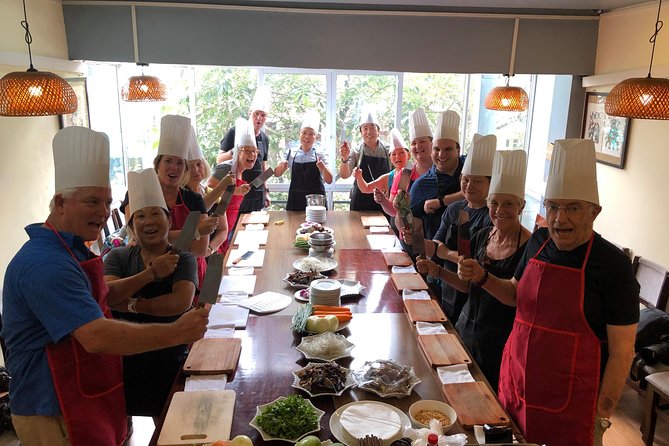 Vietnamese Food Cooking Class in Hanoi with Market Experience - Eating the meal you prepared