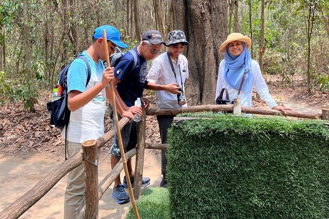 VIP Tour: Cu Chi Tunnels Half Day | Option: Real Shooting Guns - Tire sandals, rice paper, and smokeless cooking