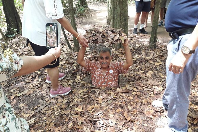 VIP Tour: Cu Chi Tunnels Half Day | Option: Real Shooting Guns - The tunnel experience and physical demands