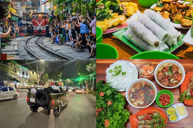 Walking Street Food Tour in Hanoi and Train Street - Pho bo, bun rieu, and porridge